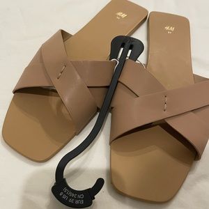 BRAND NEW!!! Beige, H&M sandals size 8(US)/39(EUR)